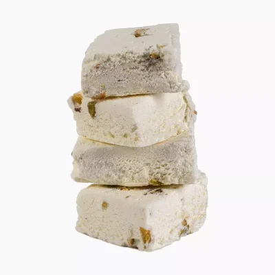 Organic vanilla pistachio freeze-dried ice cream